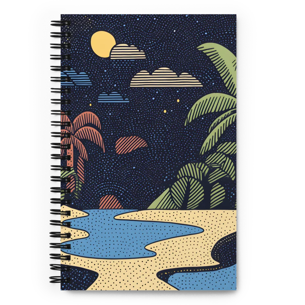 Whimsical Nightscape | Spiral Notebook