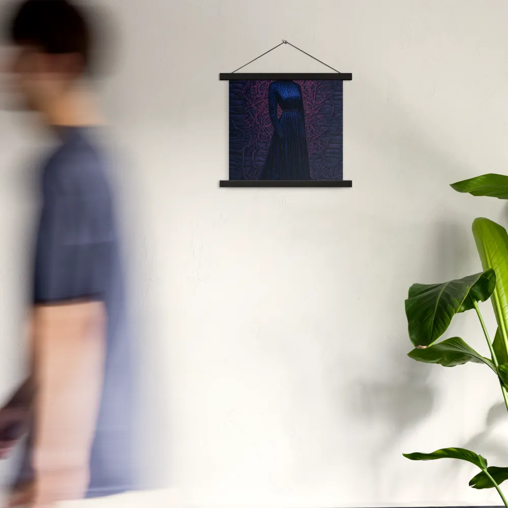 Veil of Enigma | Poster With Black Wood Hanger | 14″×14″