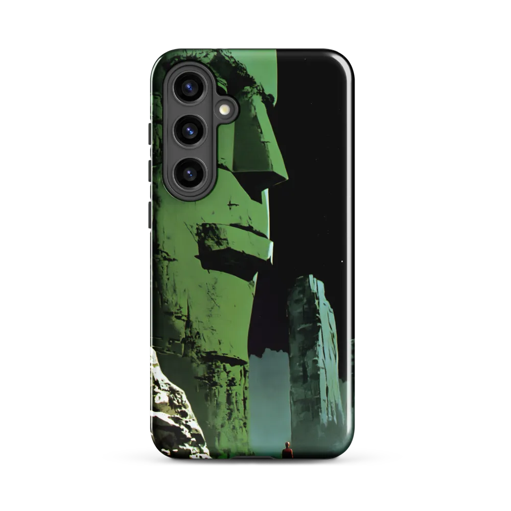 Green Colossus and the Lone Traveler