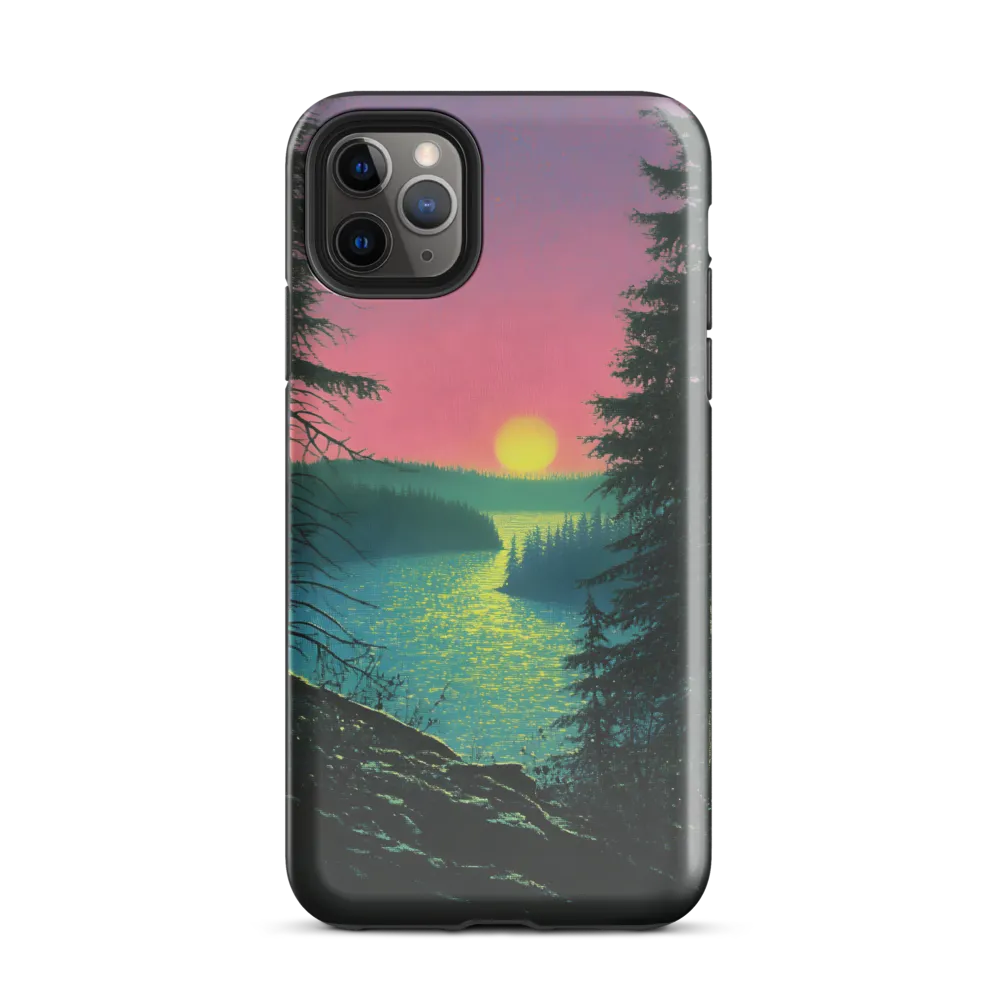 Serene Sunset by the Tranquil River | Phone Case |  11 Pro Max | Tough Case | Glossy