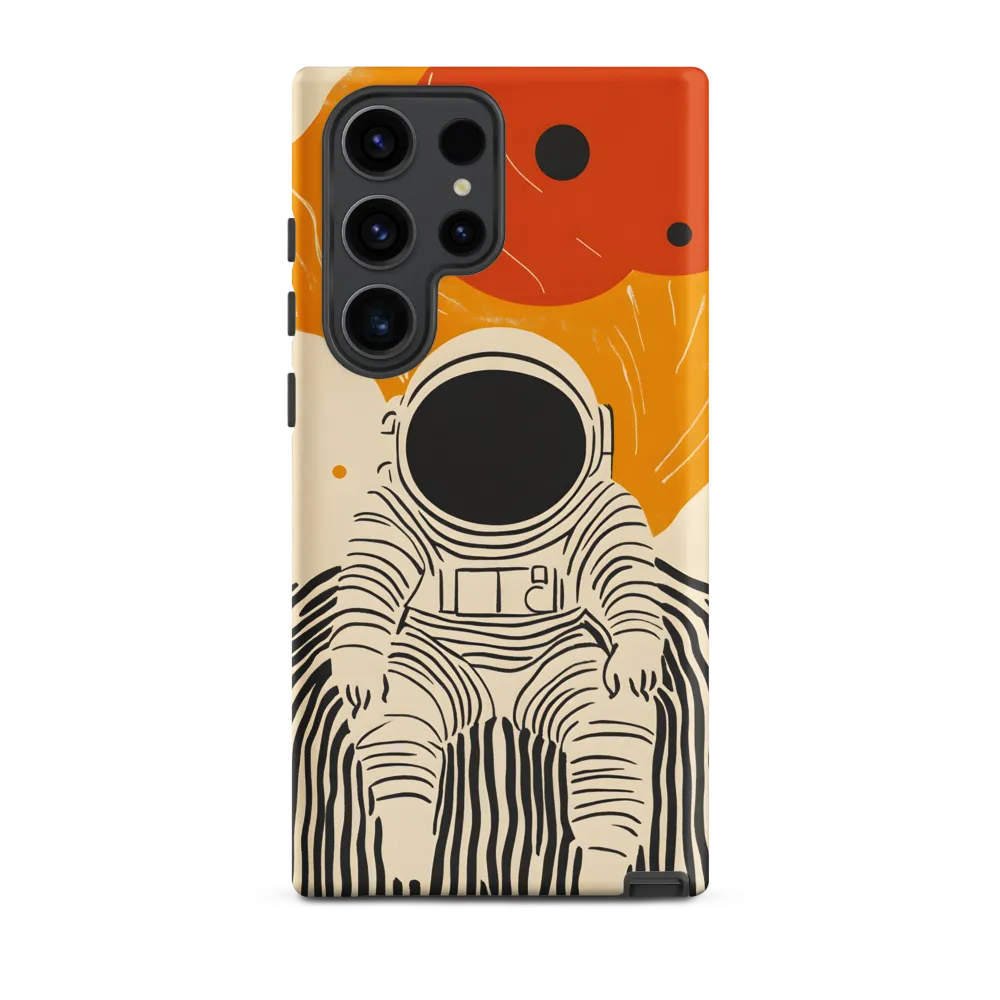 Astronaut in Cosmic Thoughts | Phone Case |  S23 Ultra | Tough Case | Matte