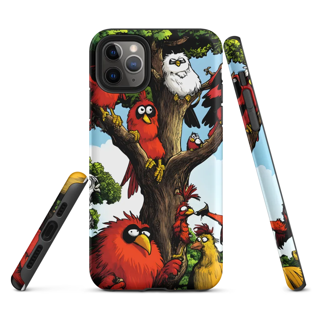 Whimsical Avian Gathering