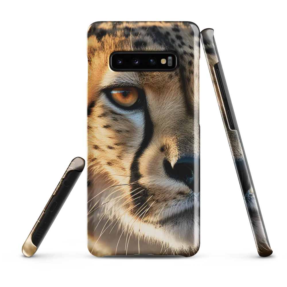 The Intense Gaze of the Cheetah | Phone Case |  S10 Plus | Snap Case | Glossy