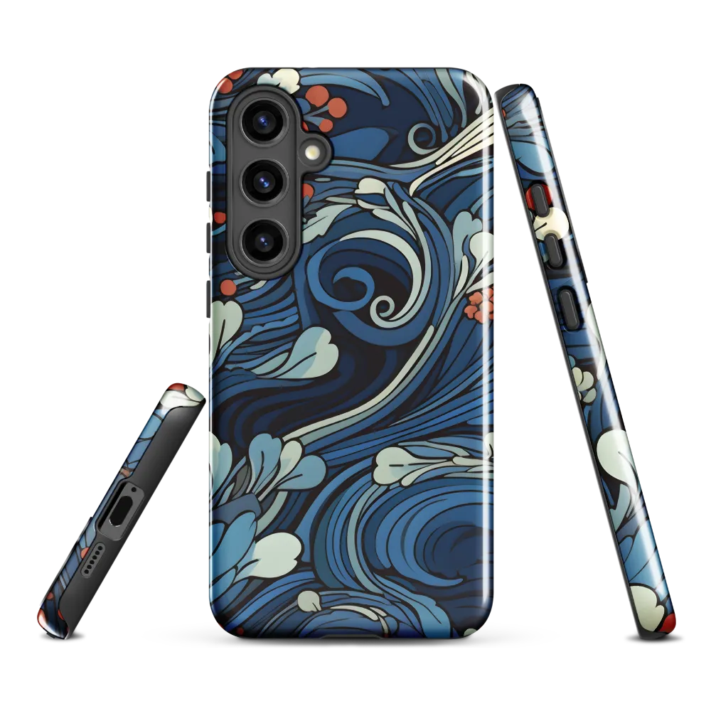 Nature's Elegance: An Oceanic Tapestry | Phone Case |  S24 Plus | Tough Case | Glossy