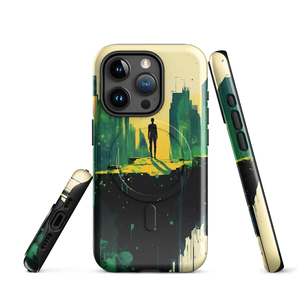 Ethereal Solitude in an Urban Landscape | Phone Case |  15 Pro | MagSafe® Tough Case | Glossy