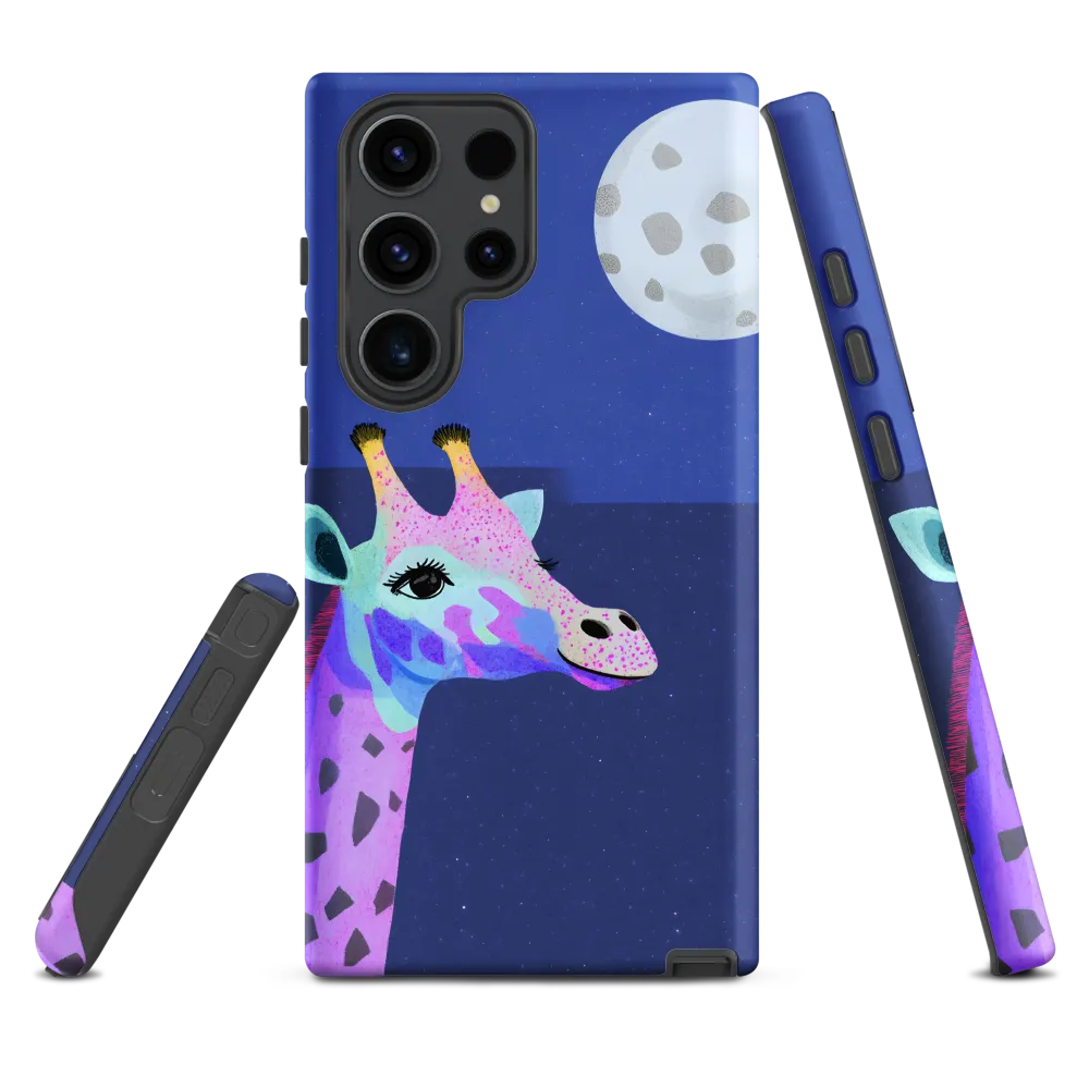 Whimsical Giraffe Under the Stars