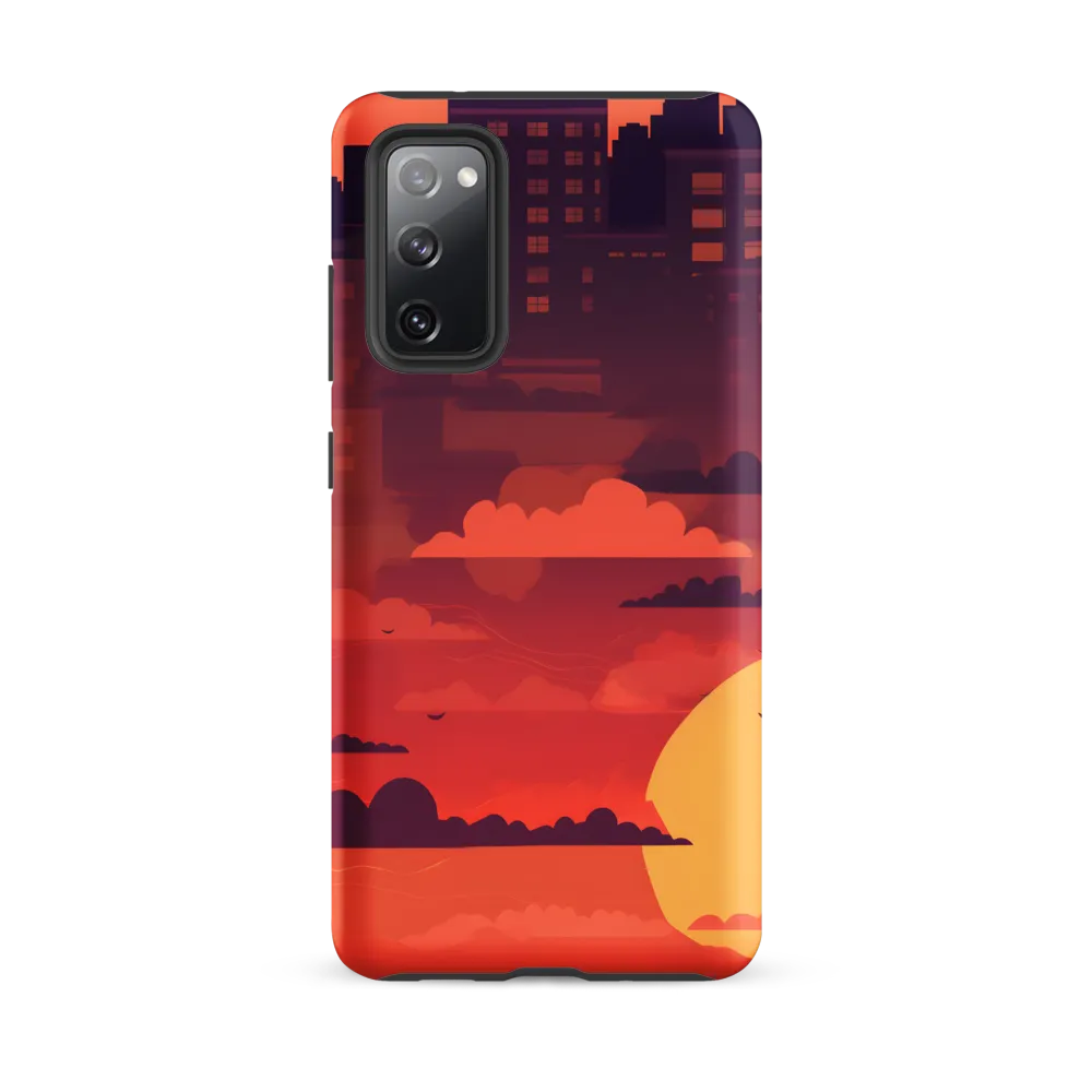 Urban Dusk: A Symphony of Cityscapes | Phone Case |  S20 FE | Tough Case | Matte