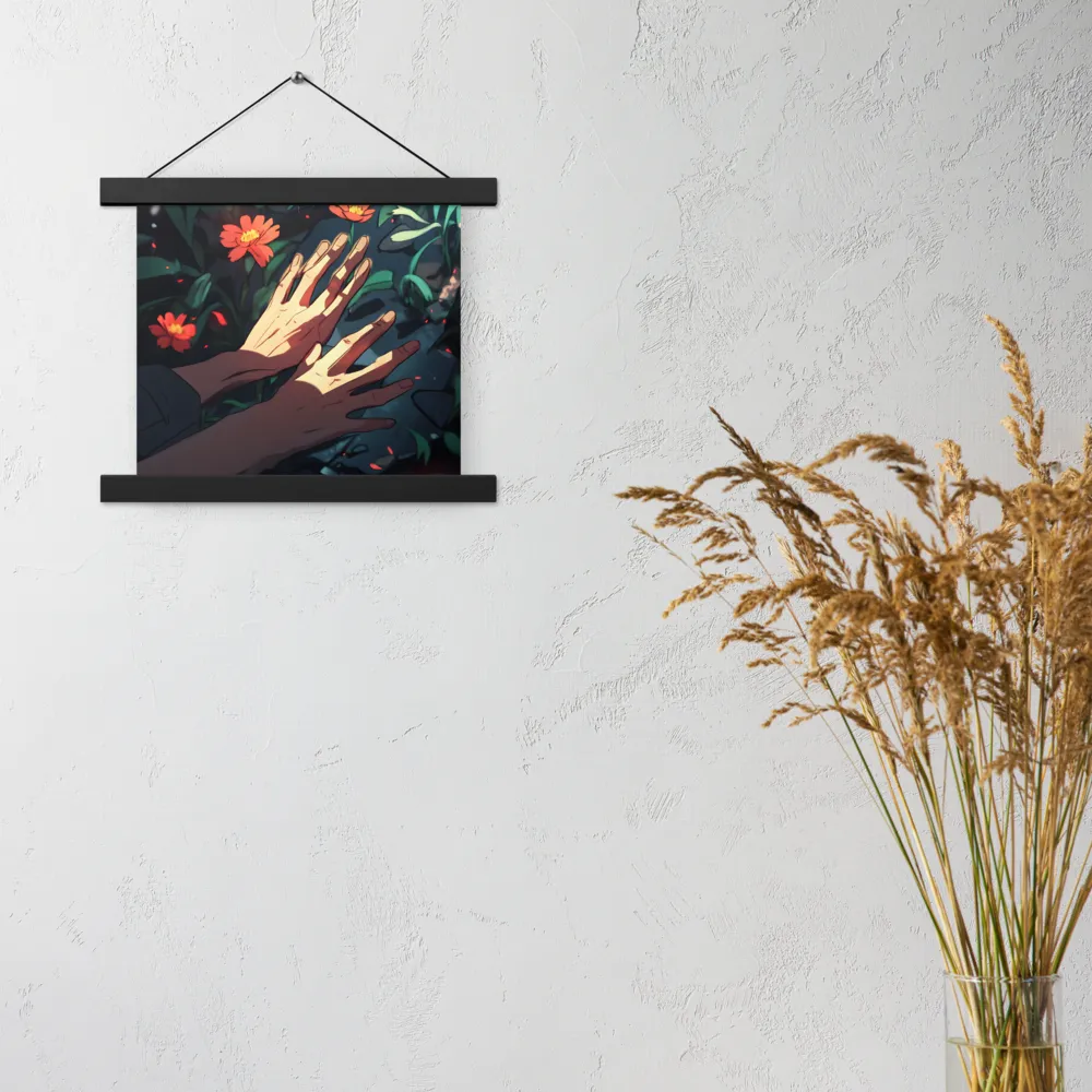 Whispers of Nature | Poster With Black Wood Hanger | 10″×10″