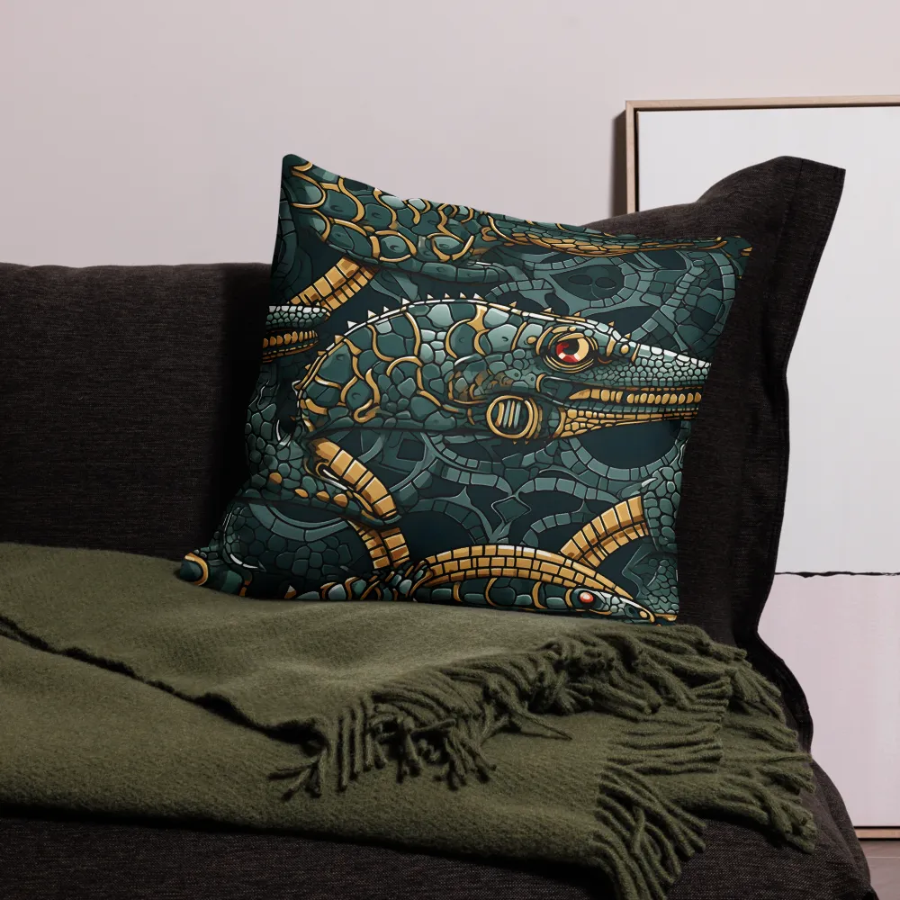 Lizards of Abstraction | Pillow | 22″×22″