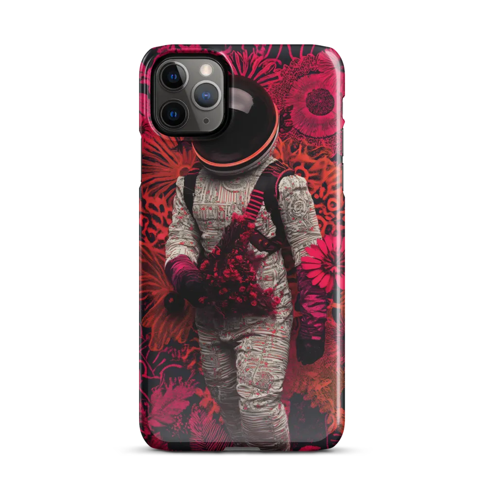 Cosmic Blooms: A Journey Through Space and Nature | Phone Case |  11 Pro Max | Snap Case | Glossy