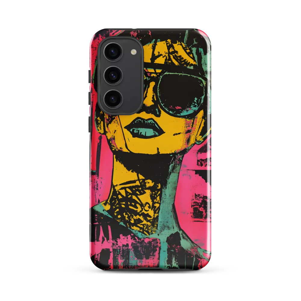 Confident Portrait in Neon Colors