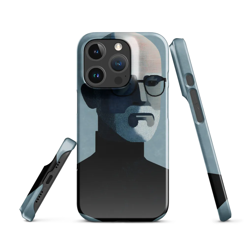 Minimalist Portrait of a Modern Man | Phone Case |  16 Pro | Snap Case | Glossy