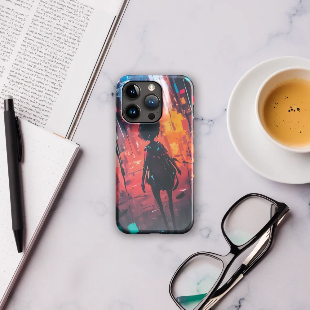 Silhouette in the Urban Abyss | Phone Case |  15 Pro | Snap Case | Glossy