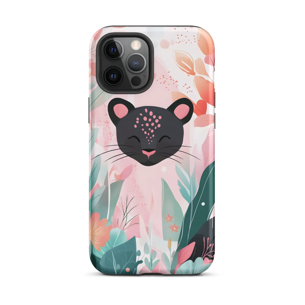 Whimsical Panther in Bloom