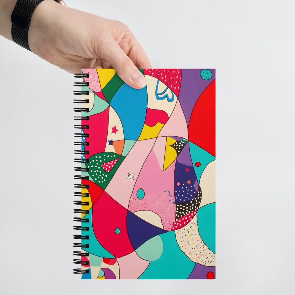 Playful Geometry in Color | Spiral Notebook