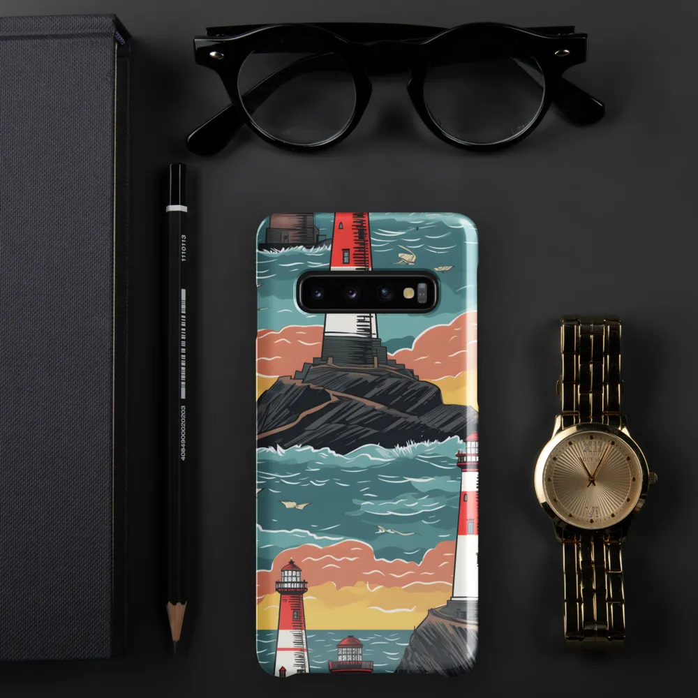 Lighthouses in a Whimsical Ocean