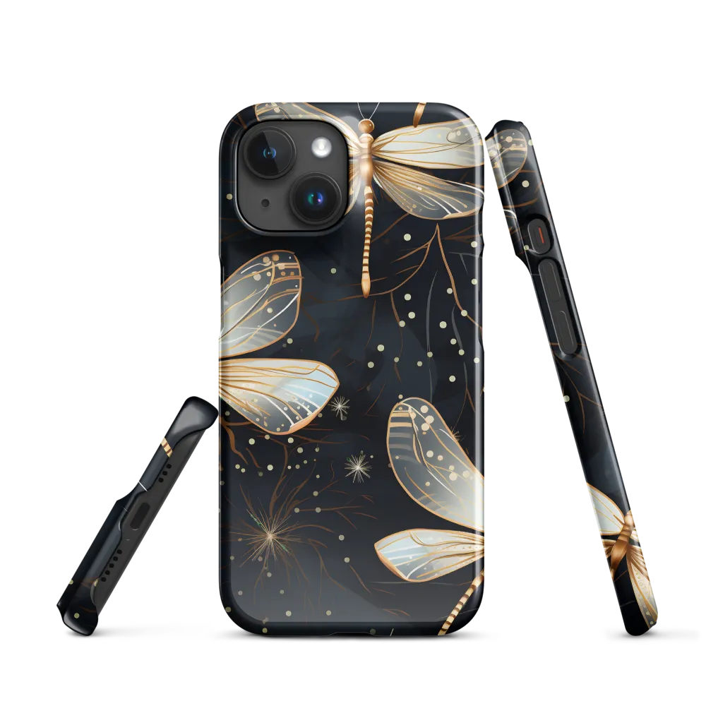Ethereal Dance: Dragonflies in a Midnight Garden