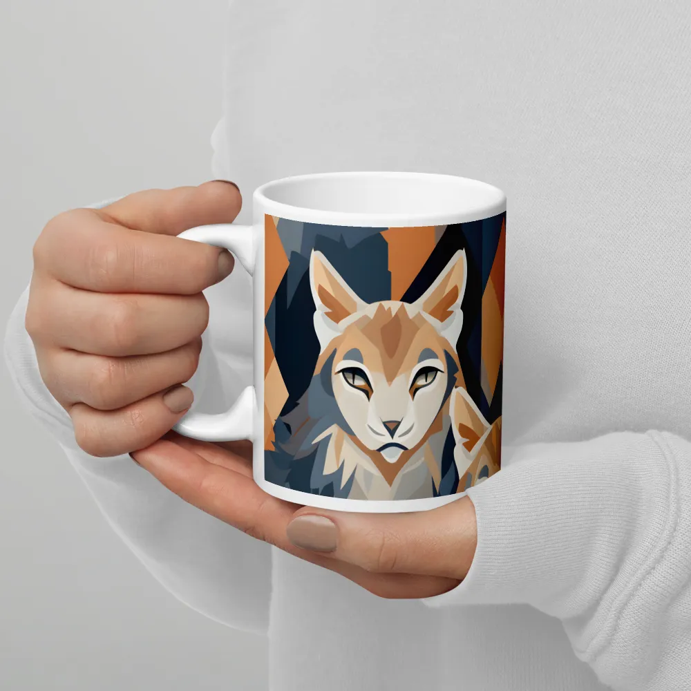 Elegance in Geometry: The Foxes | Mugs | Multiple Sizes & Colors