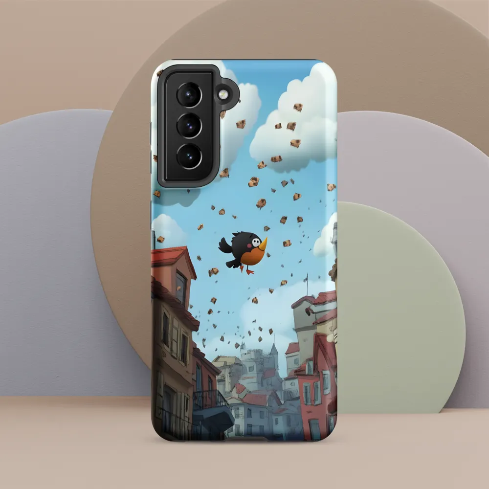 A Whimsical Flight Through Bread and Sky