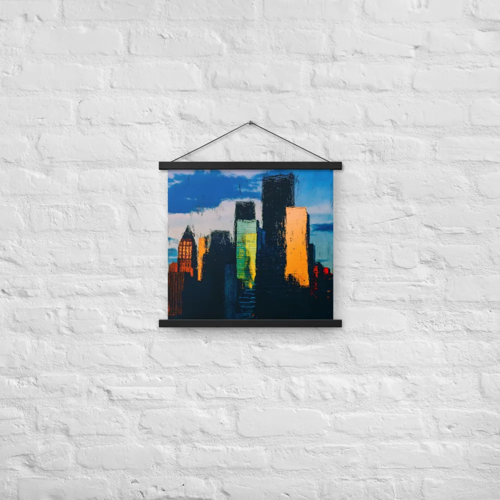 Reflections of Tranquility | Poster With Black Wood Hanger | 18″×18″
