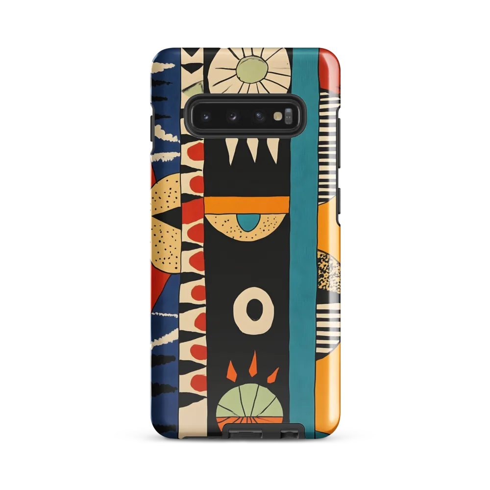 Playful Geometry: A Modern Abstract Exploration | Phone Case |  S10 Plus | Tough Case | Glossy