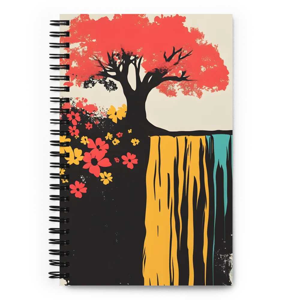 Serene Cascade of Colors | Spiral Notebook