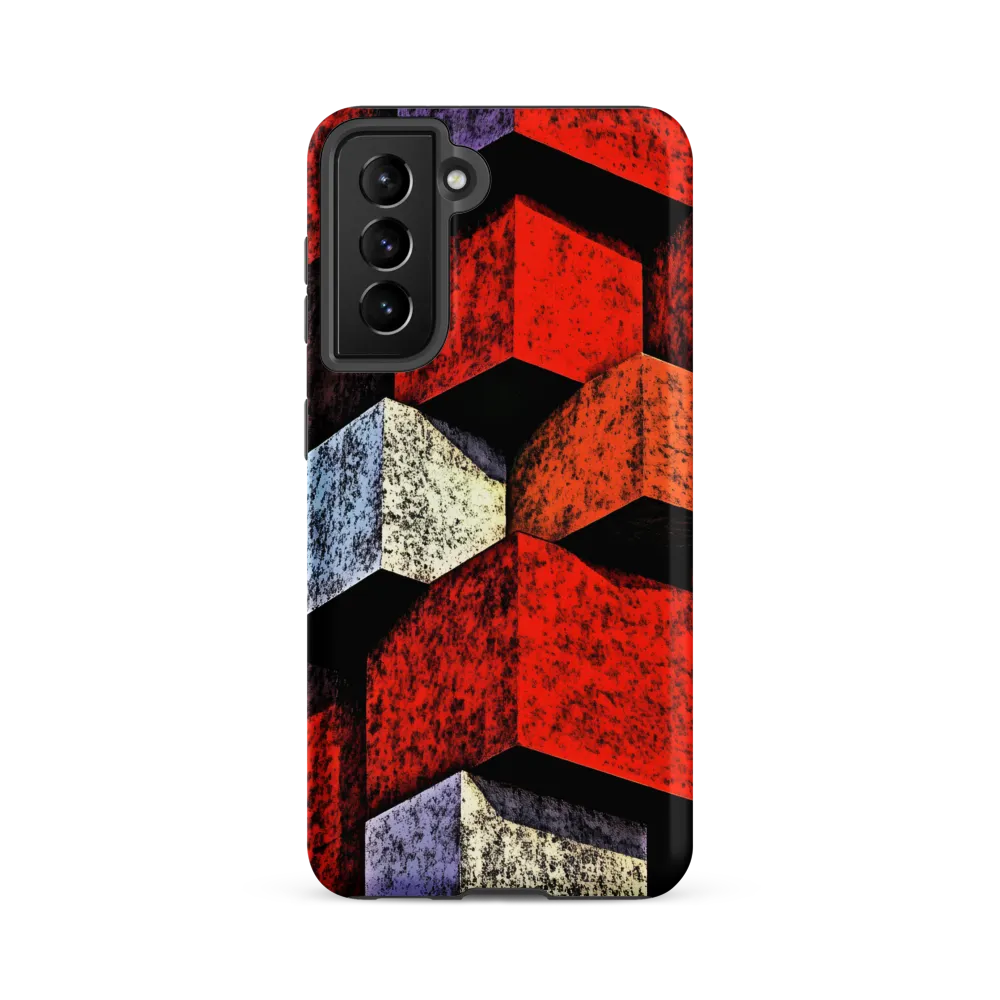 Stacked Cubes — Red Facade Study