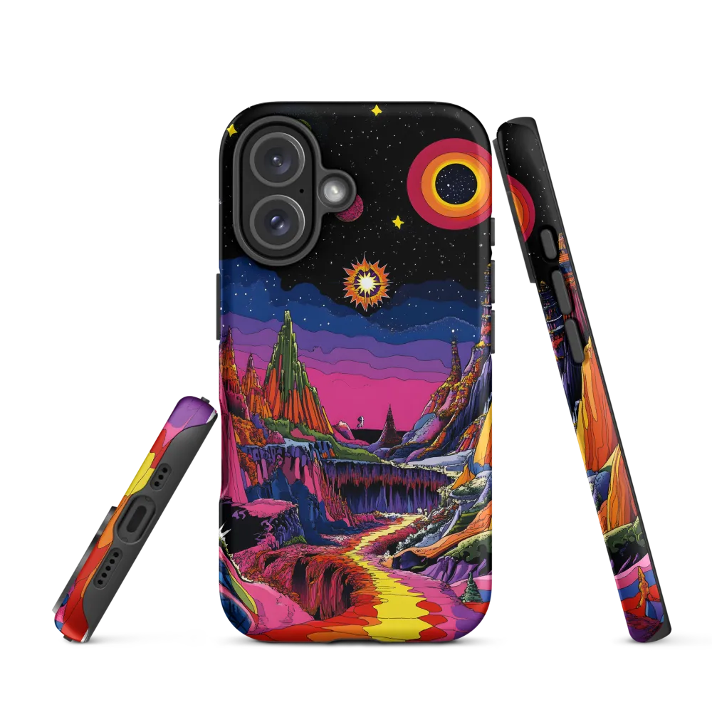 Galactic Wonders: A Journey Through an Alien Landscape | Phone Case