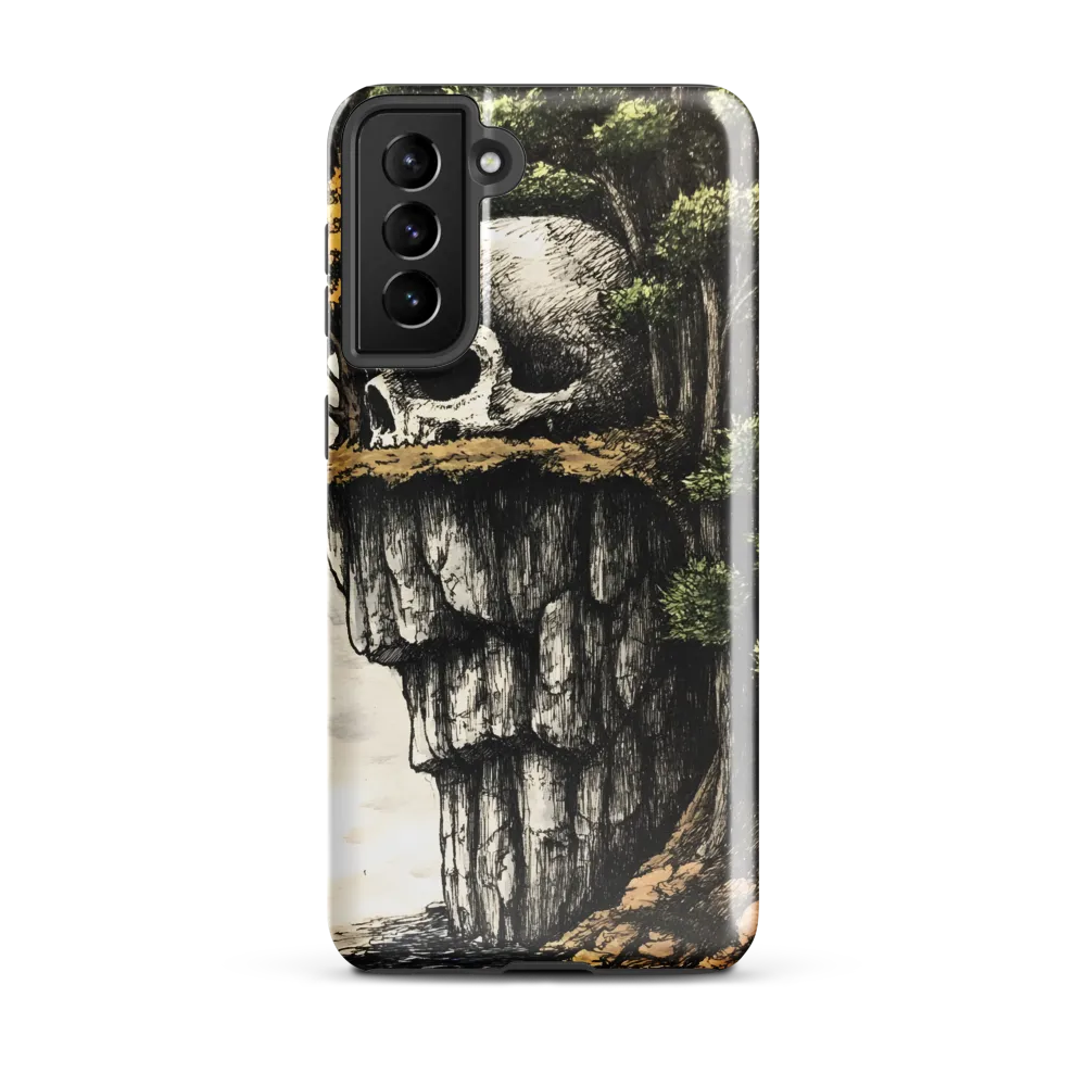 The Whispering Skull: A Surreal Encounter with Nature | Phone Case |  S21 Plus | Tough Case | Glossy