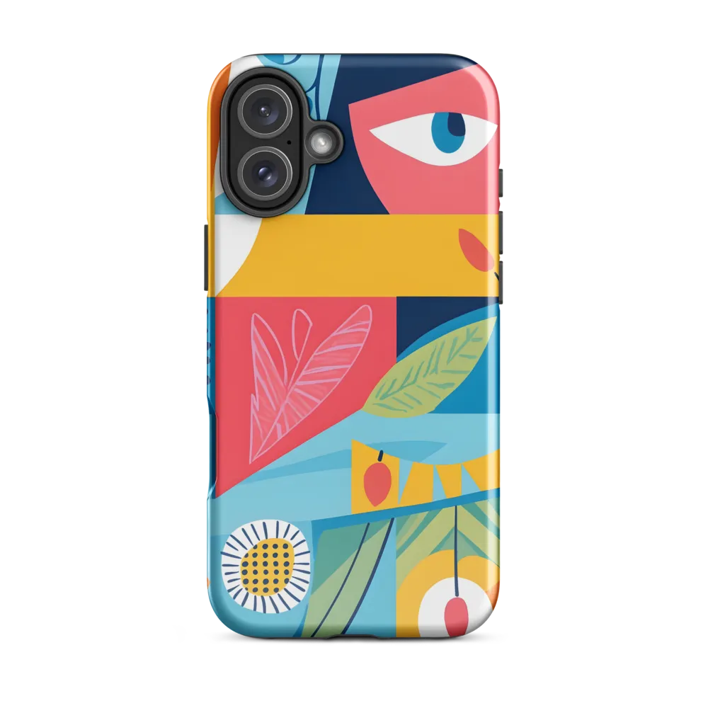 Vibrant Geometric Visage
