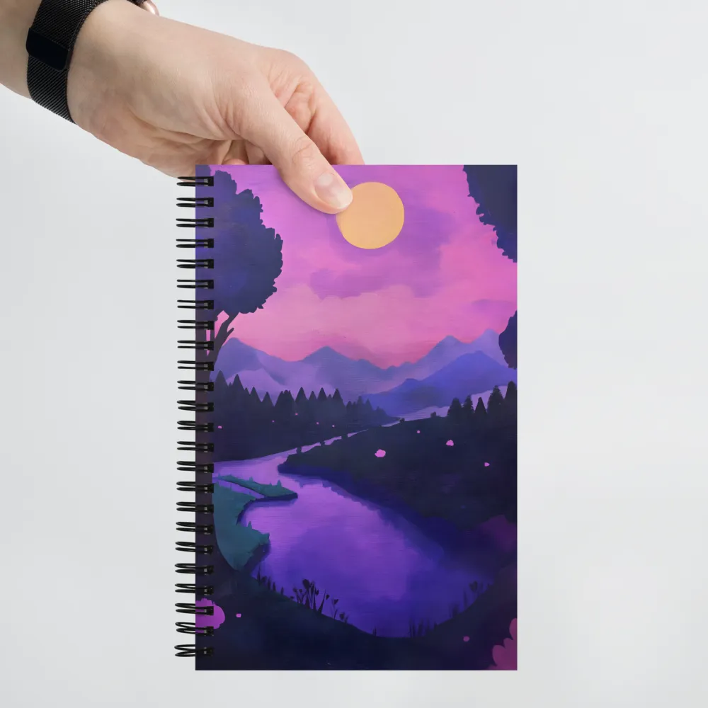 Under the Serene Moonlight | Spiral Notebook