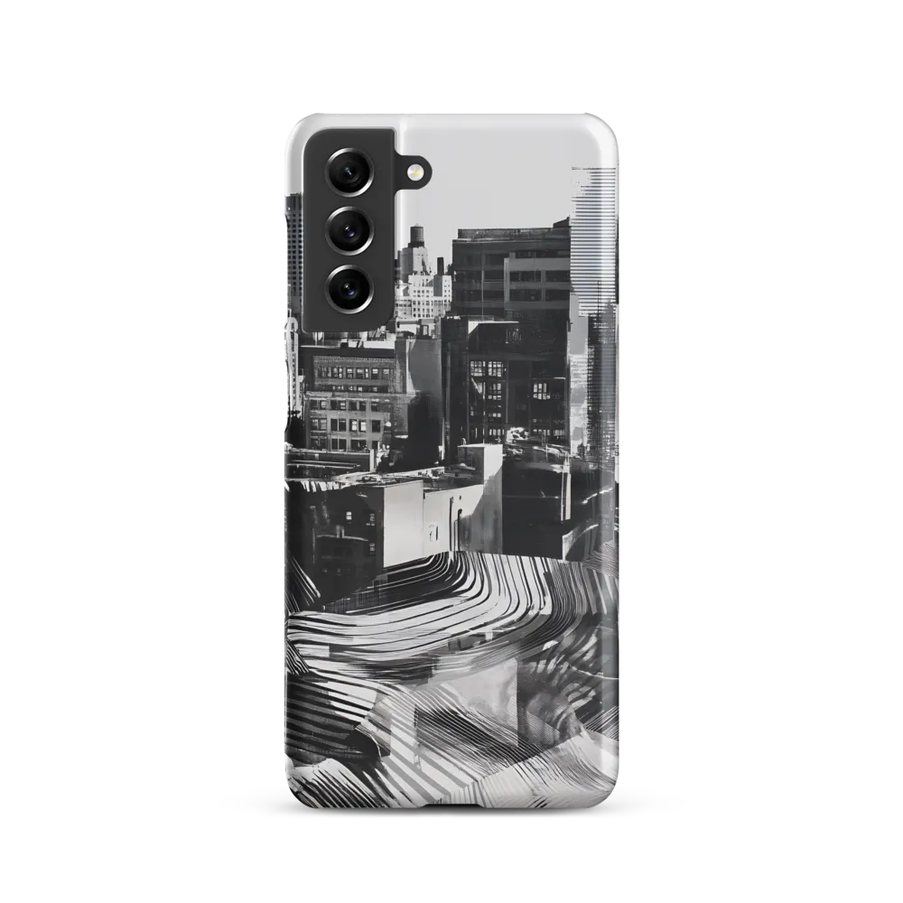 Urban Rhythm in Black and White | Phone Case |  S21 | Snap Case | Matte