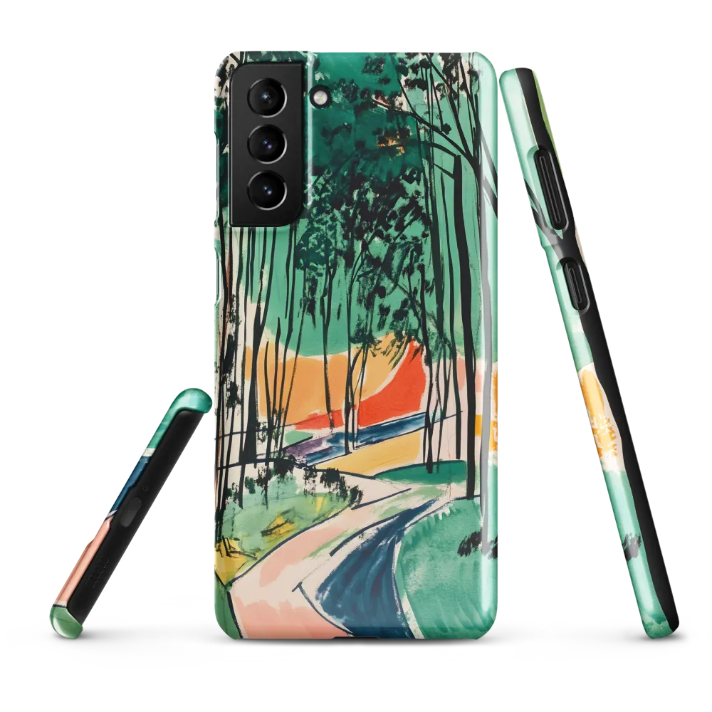 Winding Path Through the Forest | Phone Case |  S21 Plus | Snap Case | Glossy