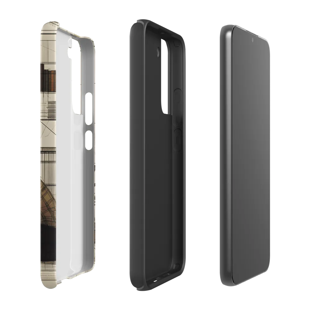 Quiet Reflections in Line | Phone Case |  S22 Plus | Tough Case | Matte