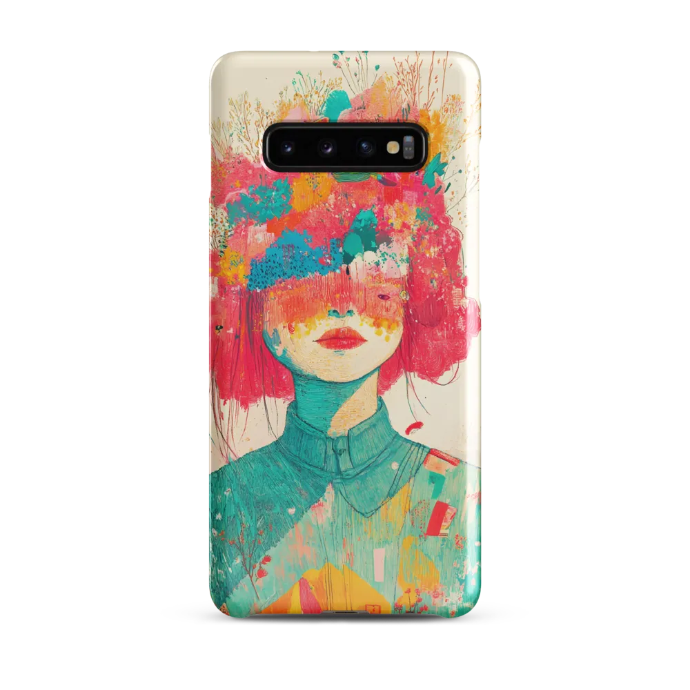 Whimsical Floral Portrait | Phone Case |  S10 Plus | Snap Case | Glossy