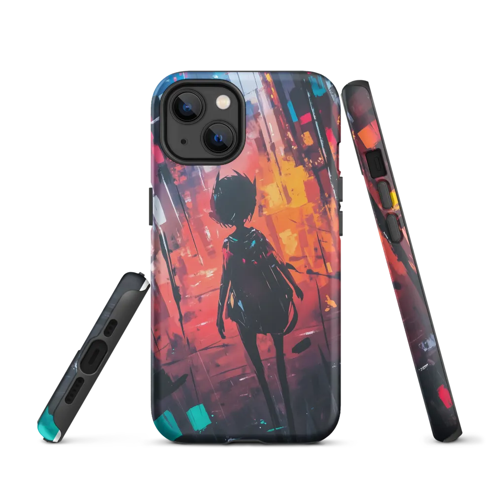 Silhouette in the Urban Abyss | Phone Case |  13 | Tough Case | Matte