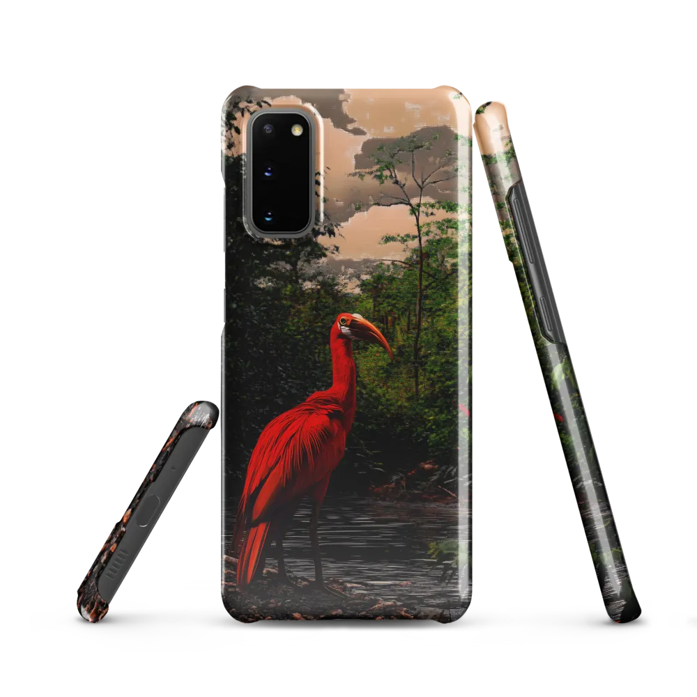 Enigmatic Elegance: The Scarlet Observer