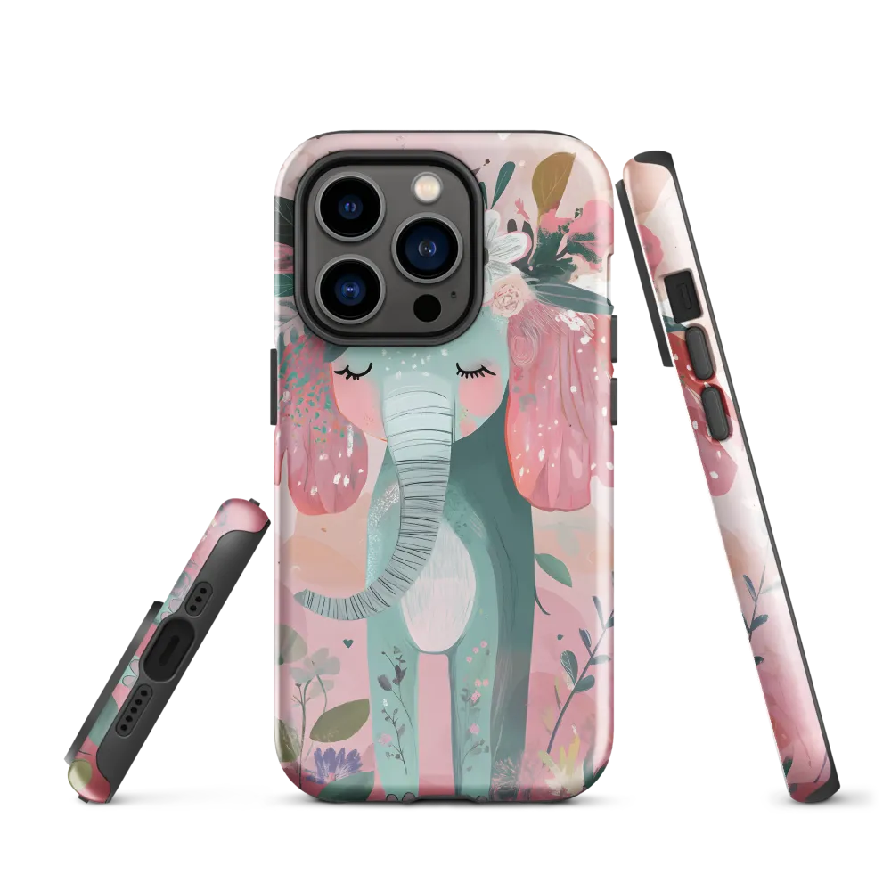 Whimsical Elephant in Bloom