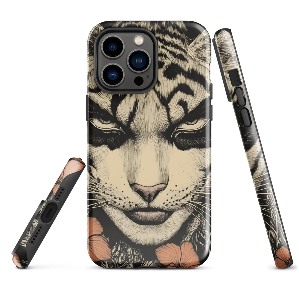Feline Majesty: The Human-Leopard Connection | Phone Case |  14 Pro Max | Tough Case | Glossy