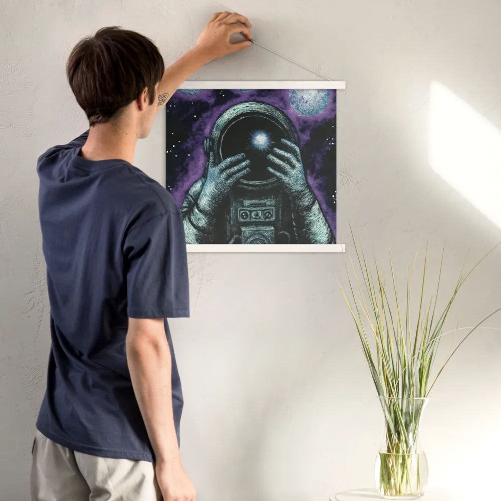 Beyond the Stars | Poster With White Wood Hanger | 18″×18″