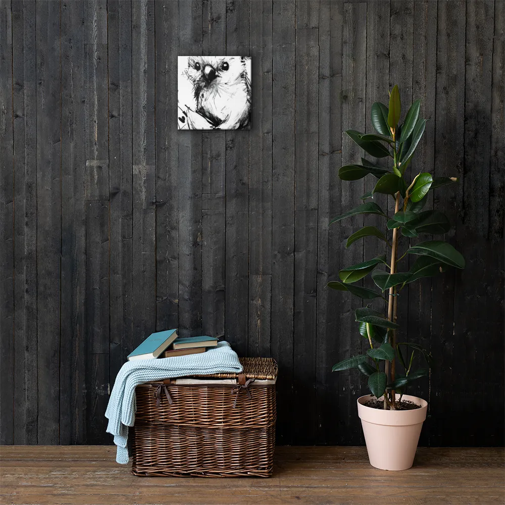 Whimsical Koala in Ink | Canvas | 12″×12″