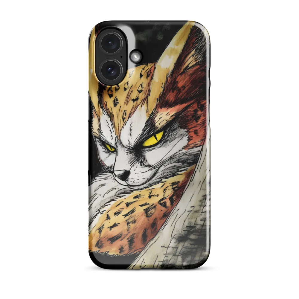 Fierce Gaze of the Wild Cat