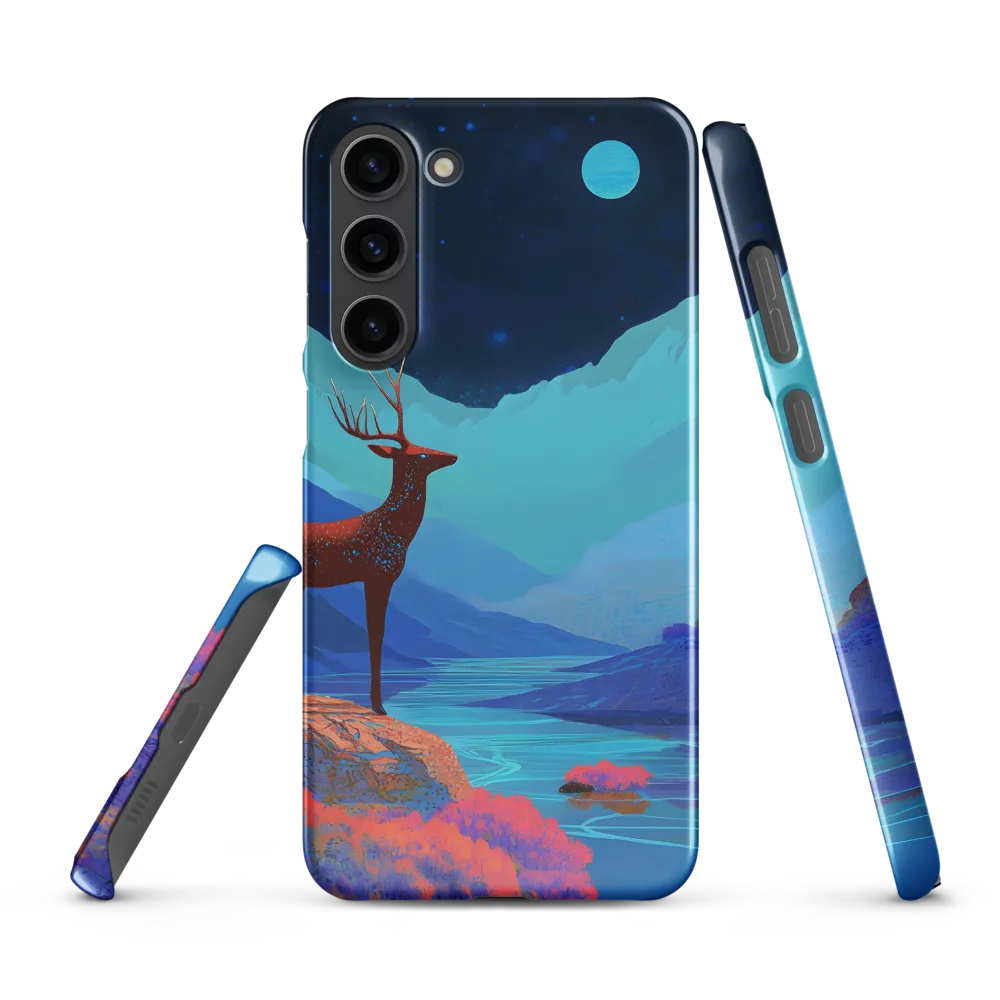 Cosmic Serenity: The Starlit Stag | Phone Case |  S23 Plus | Snap Case | Glossy