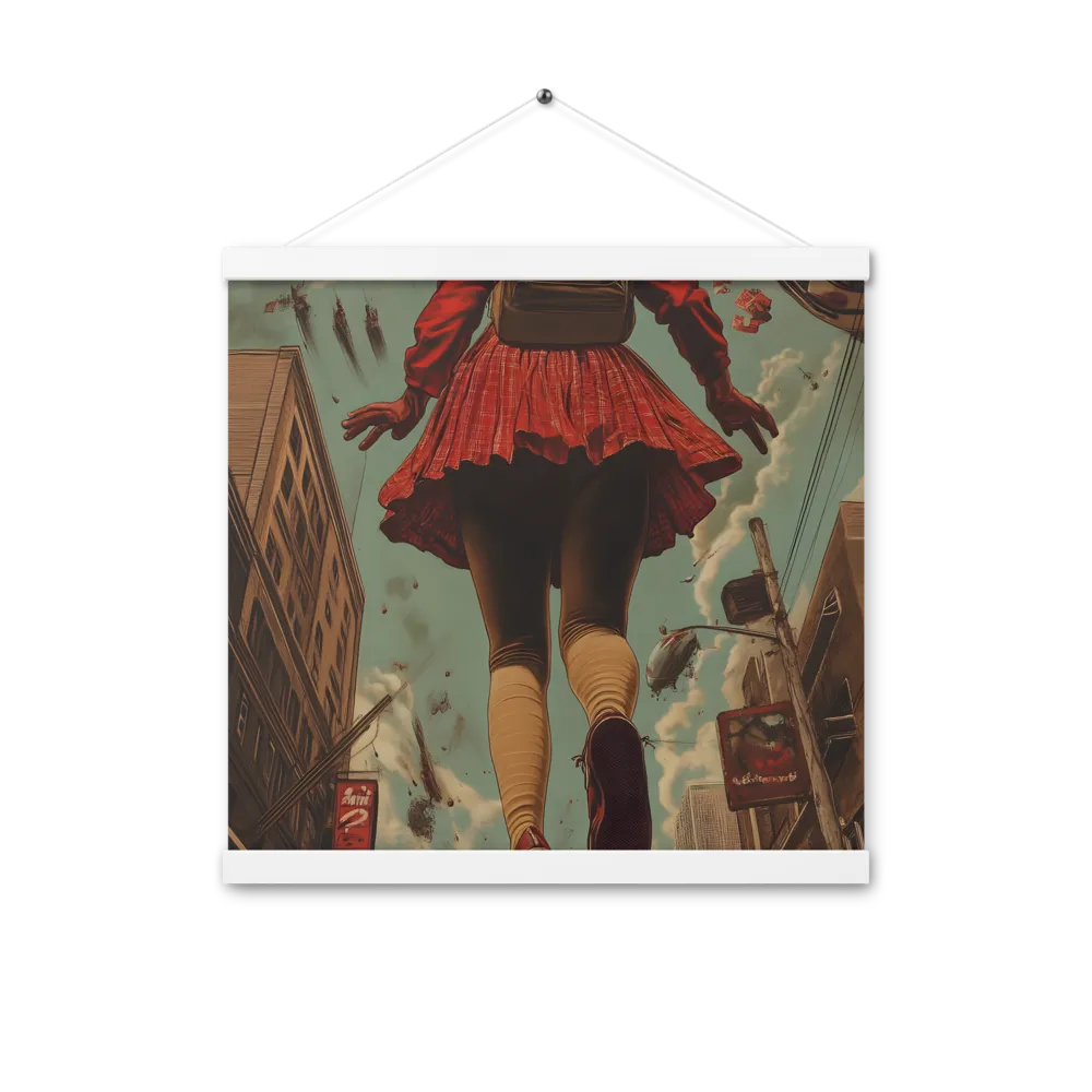 Flight of the Urban Dreamer | Poster With White Wood Hanger | 16″×16″
