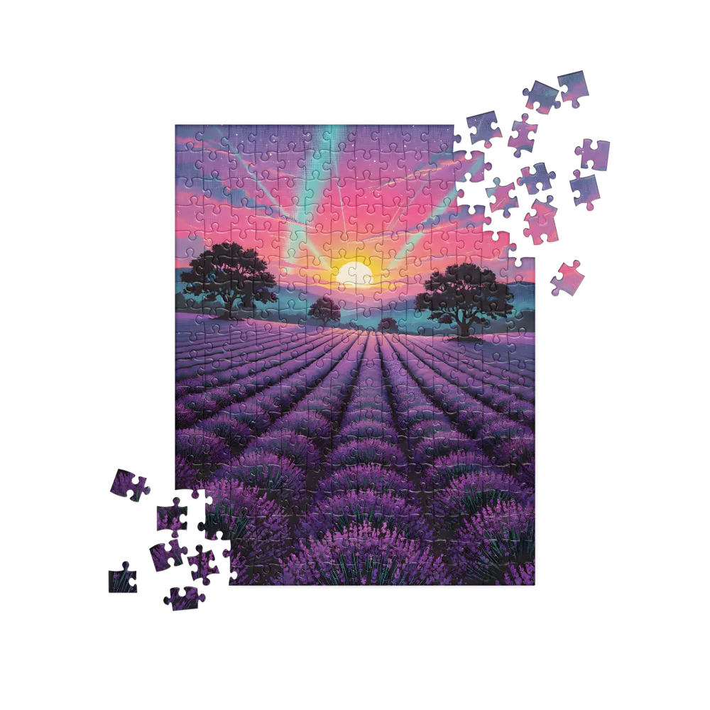 Lavender Sunset 
 Jigsaw Puzzle