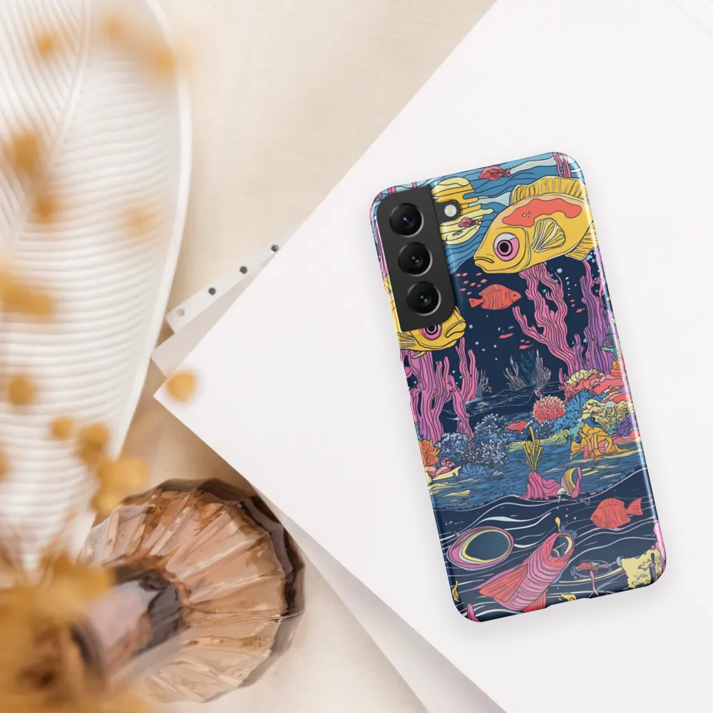 Underwater Dreamscape: A Playful Encounter | Phone Case |  S22 Plus | Snap Case | Glossy