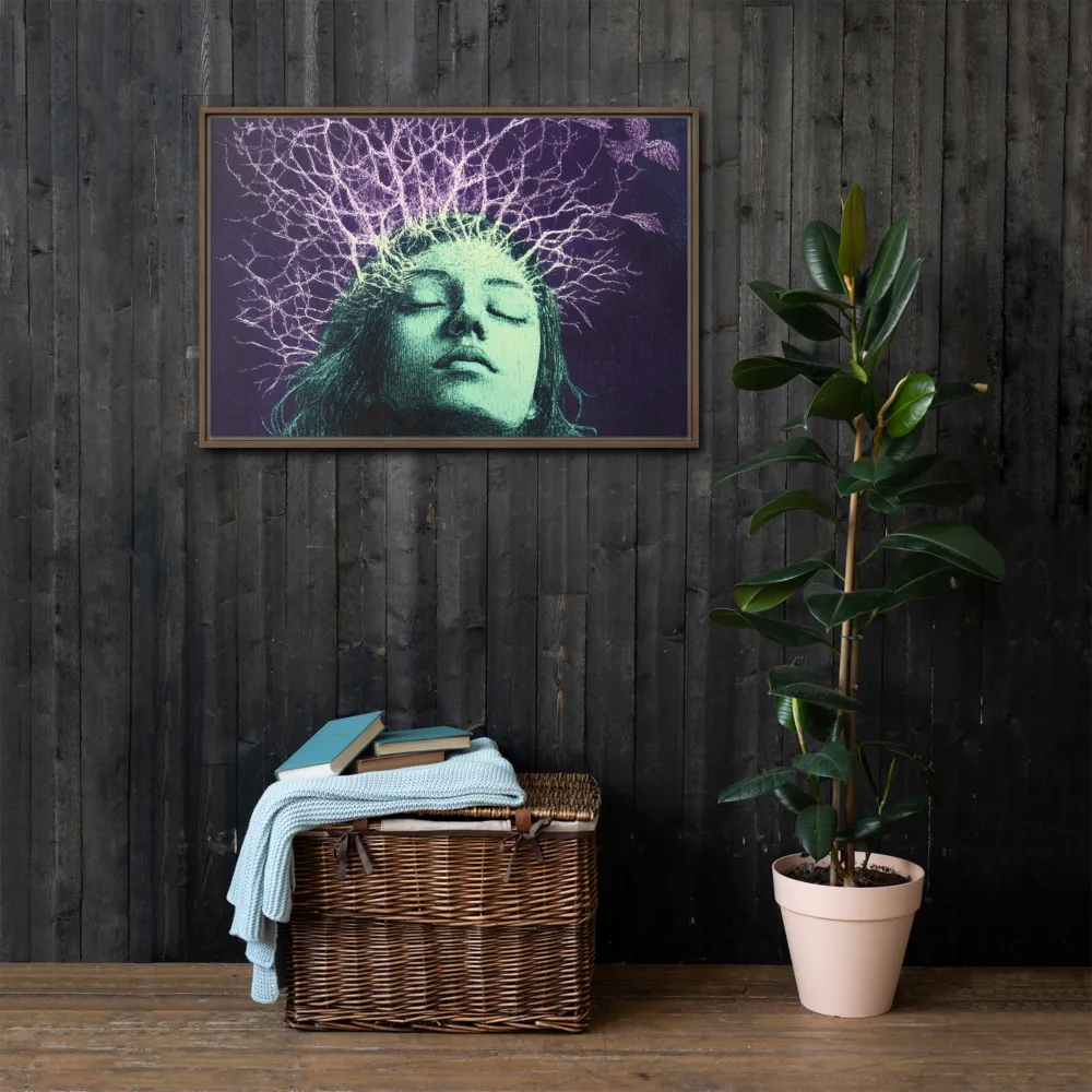 Whispers of Freedom | Canvas with Brown Frame | 24″×36″