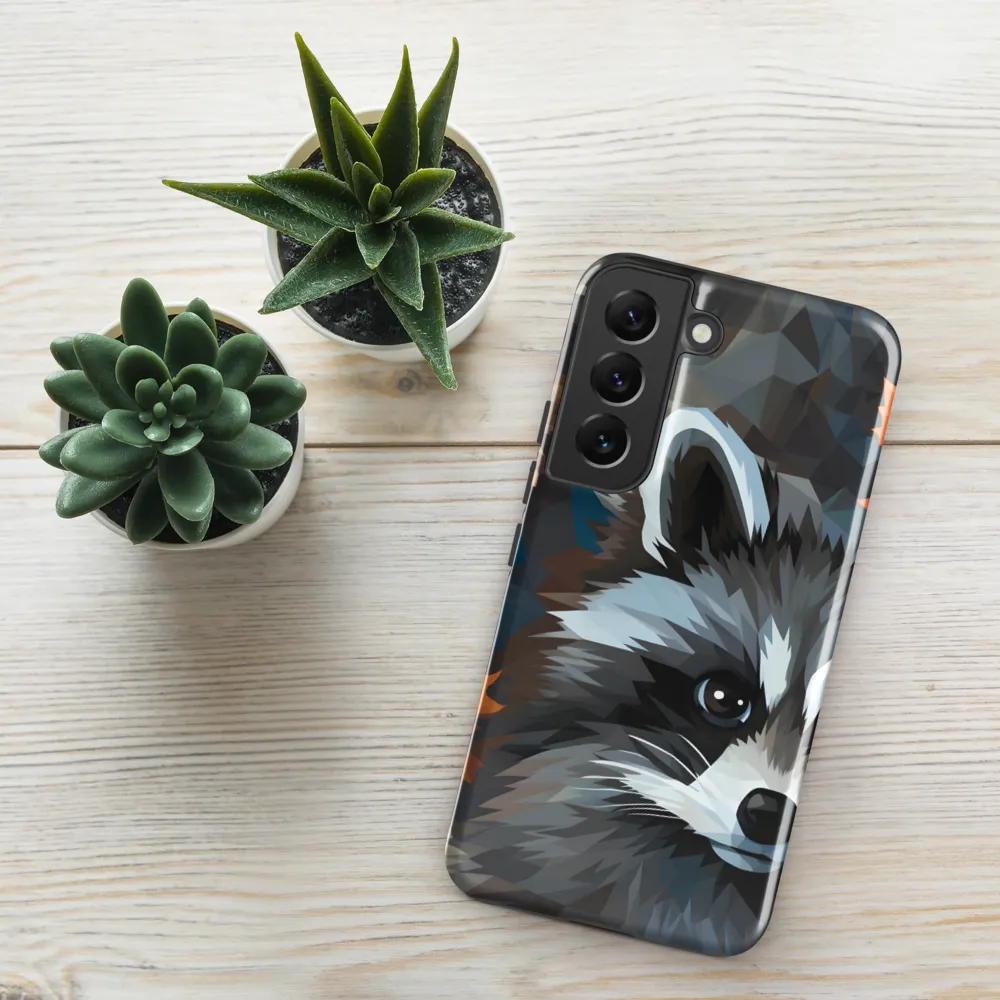 Whispers of Autumn: The Raccoon's Gaze | Phone Case |  S22 | Tough Case | Glossy
