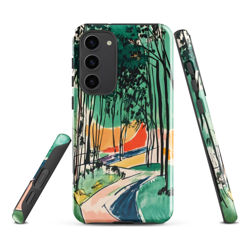 Winding Path Through the Forest | Phone Case |  S23 Plus | Tough Case | Glossy