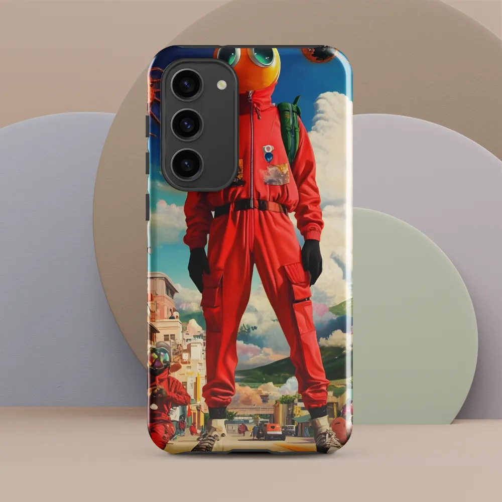 Whimsical Encounter in a Surreal Landscape